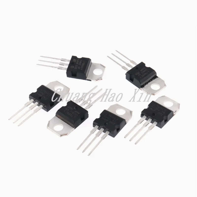 5 pieces of three terminal voltage regulator transistor 5V 12V L7805cv lm7809/7810/7824/06/08/7812CV