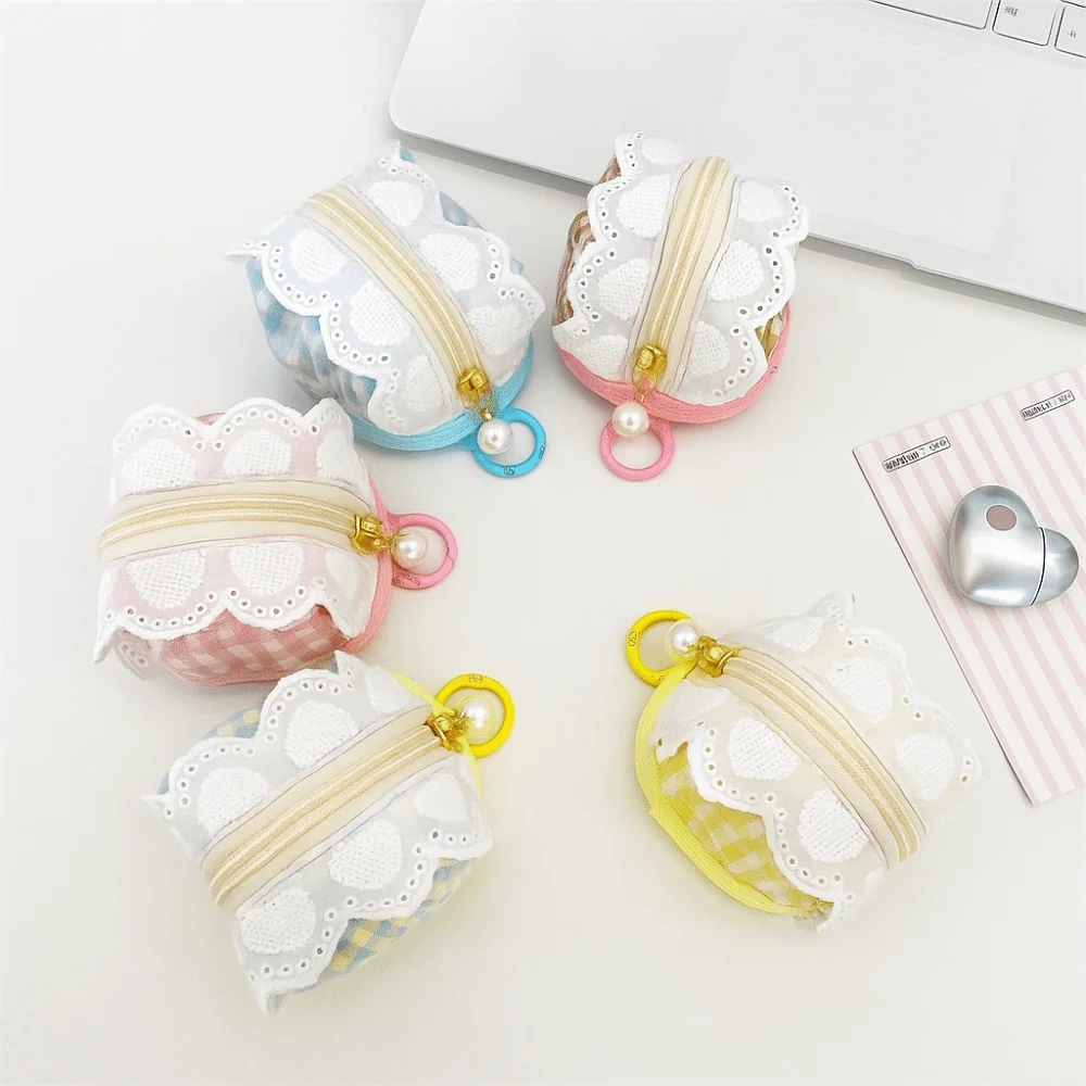 ポータブル多機能ミニ小銭入れレース素敵な小さな口紅バッグカードホルダージュエリー包装袋イヤホンバッグ毎日