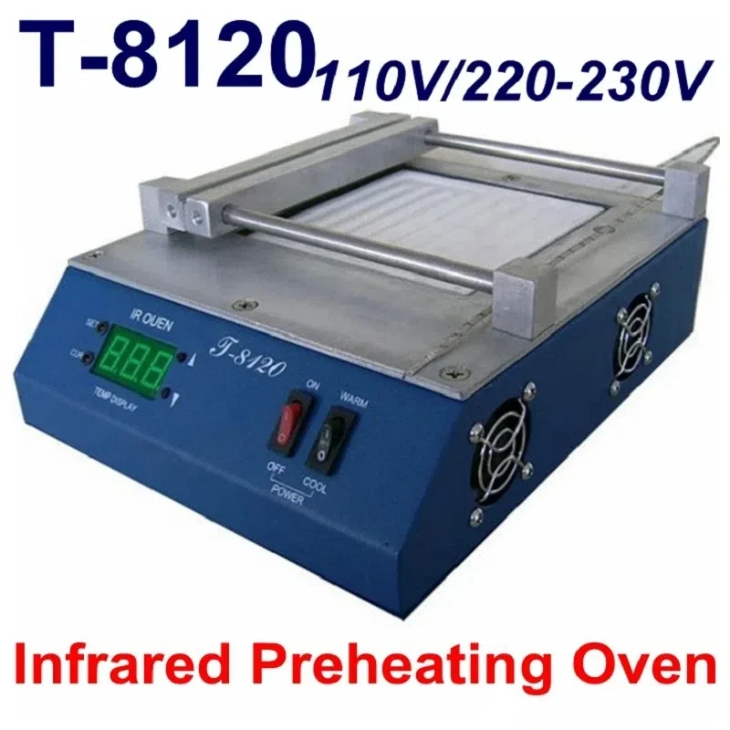 PUHUI T-8120 Preheater IR Preheating Oven BGA Welder Rework Station IRDA Weldering Station Kit Soldering Station Solder Repair