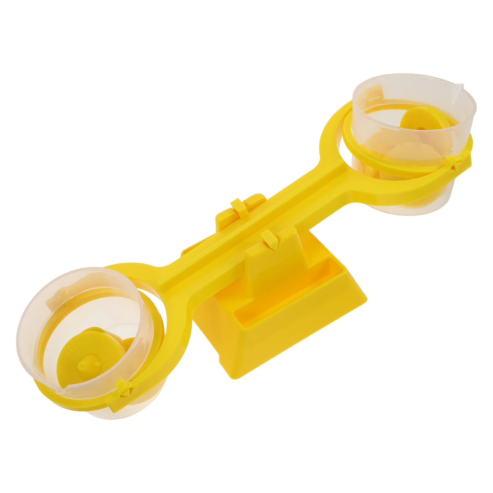 1Set Balance Scale Educational Double Pan Clear Weight Scale for Classroom Preschool Science Experiments Space Saving Nestable