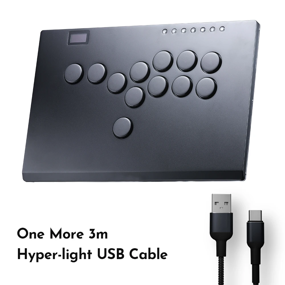 Haute42 M16 Plus Leverless Arcade Fight Stick for PC, PS4, PS5, Steam