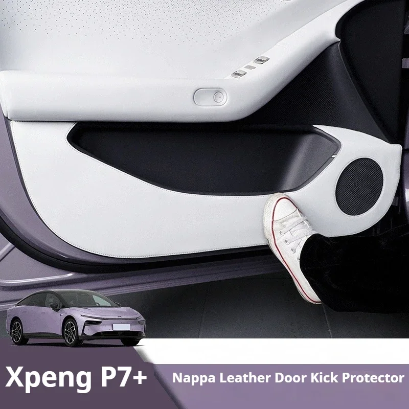 Fit For Xpeng P7 Door Anti Kick Pad Special Interior Anti Dirty Mat Modified Decoration Car Accessories