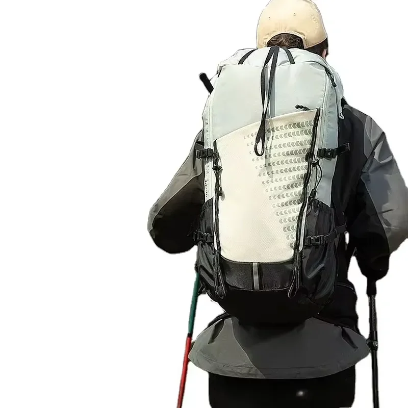 Large capacity 40L sports backpack with stylish waterproof polyester lining, suitable for hiking backpack