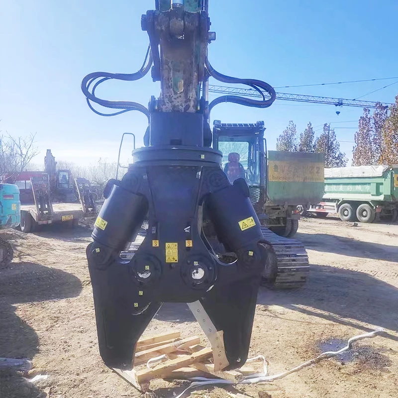 Innovative Excavator Hydraulic Shear with Integrated Debris Management Function