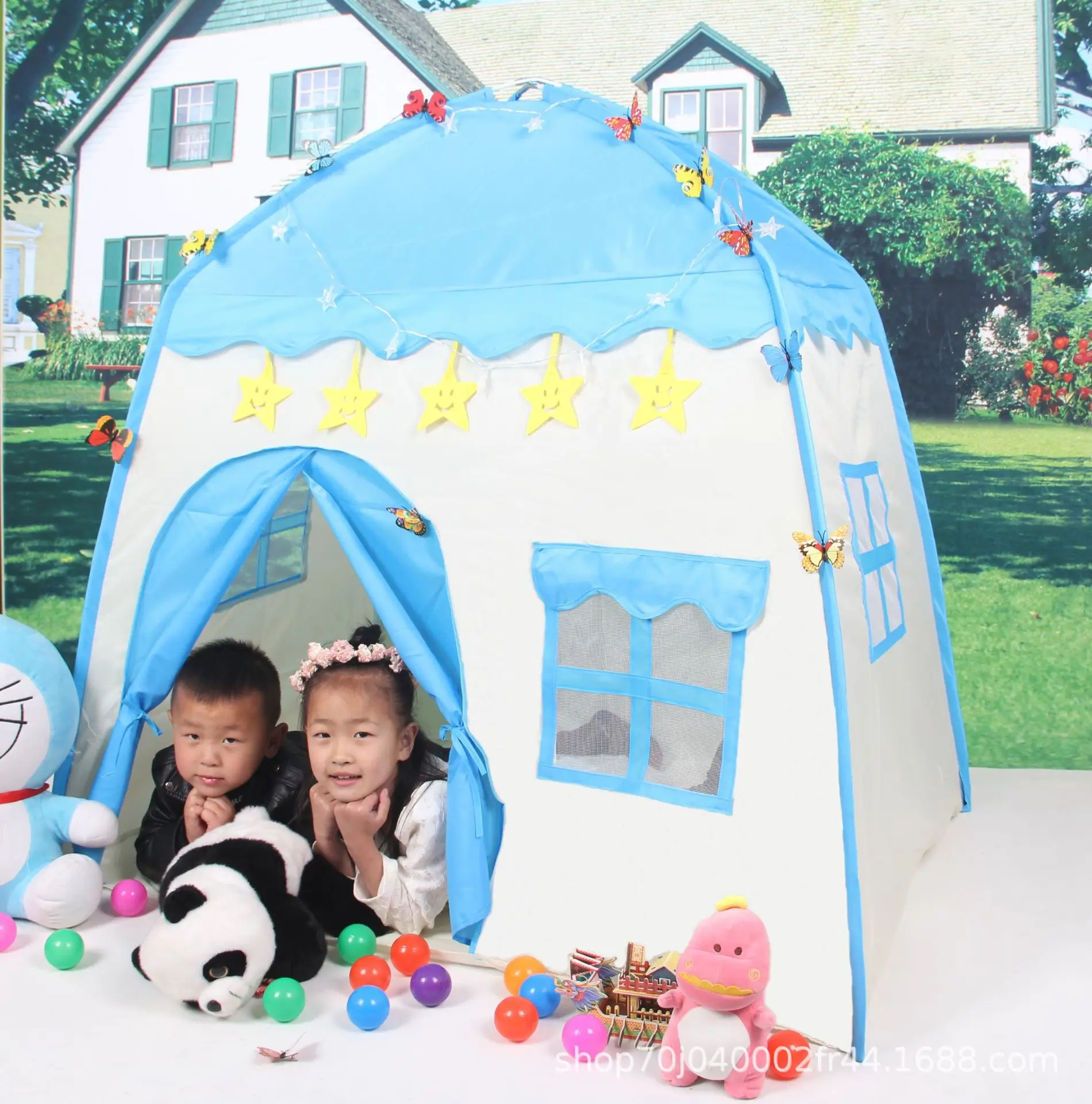 

Children's Tent Flowers Stars Kid Bed Tent Baby Games Storage Toy House Princess Tent Indoor Entertainment Children's Home