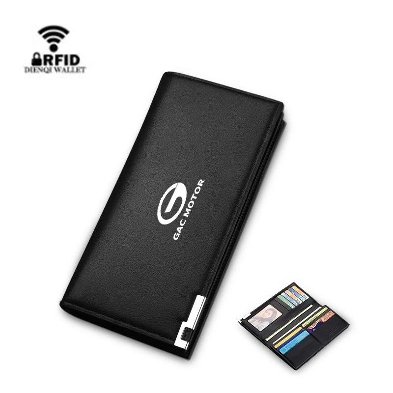 Mens Wallet Long Purse Leather Clutch Large Business Handbag Multi Functional Coin Purse For GAC trumpchi GS3 GS4 GS5 GS8 Ga3 Ga