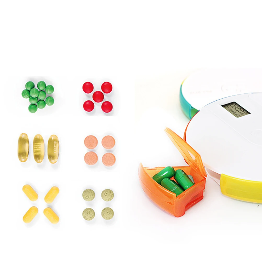 

Smart Pill Box Reminder Countdown Timer Audible Alarm sized Easy Carrying Durable Healthy Long Lasting