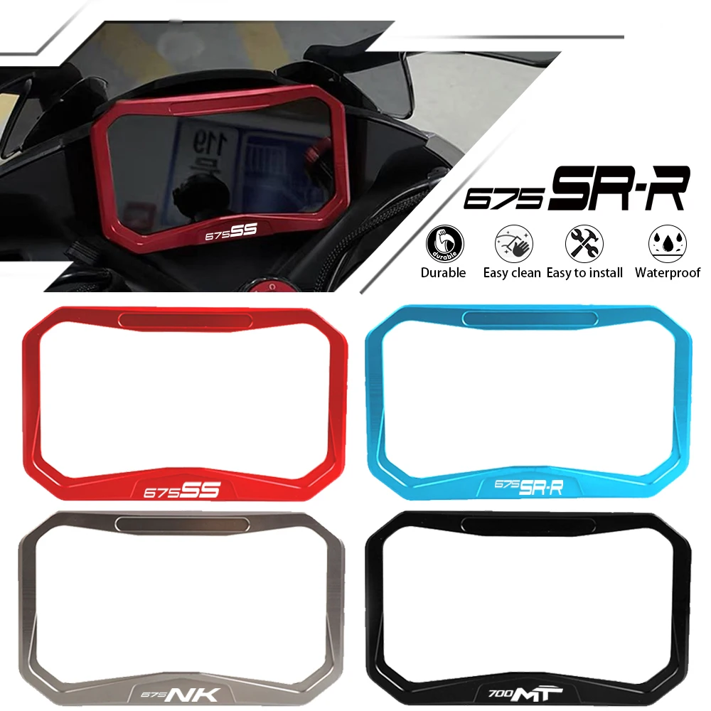

Motorcycle CNC For CFMOTO 675SRR 675NK 675SS 800MT-X Meter Frame Cover Screen Glare Shield Instrument Display Guard All years