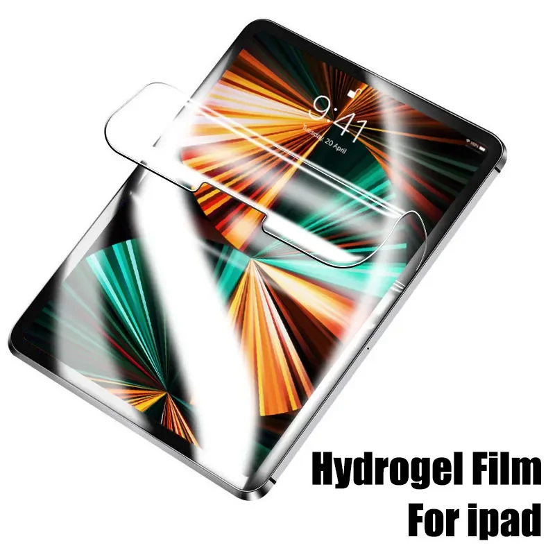 

Tablet Screen Protector 2pcs For Ipad Pro 11 12.9 2021 10.2 10.5 Hydrogel Film For Ipad Air Mini 5 4 2 3 1 2020 2018 No Glass