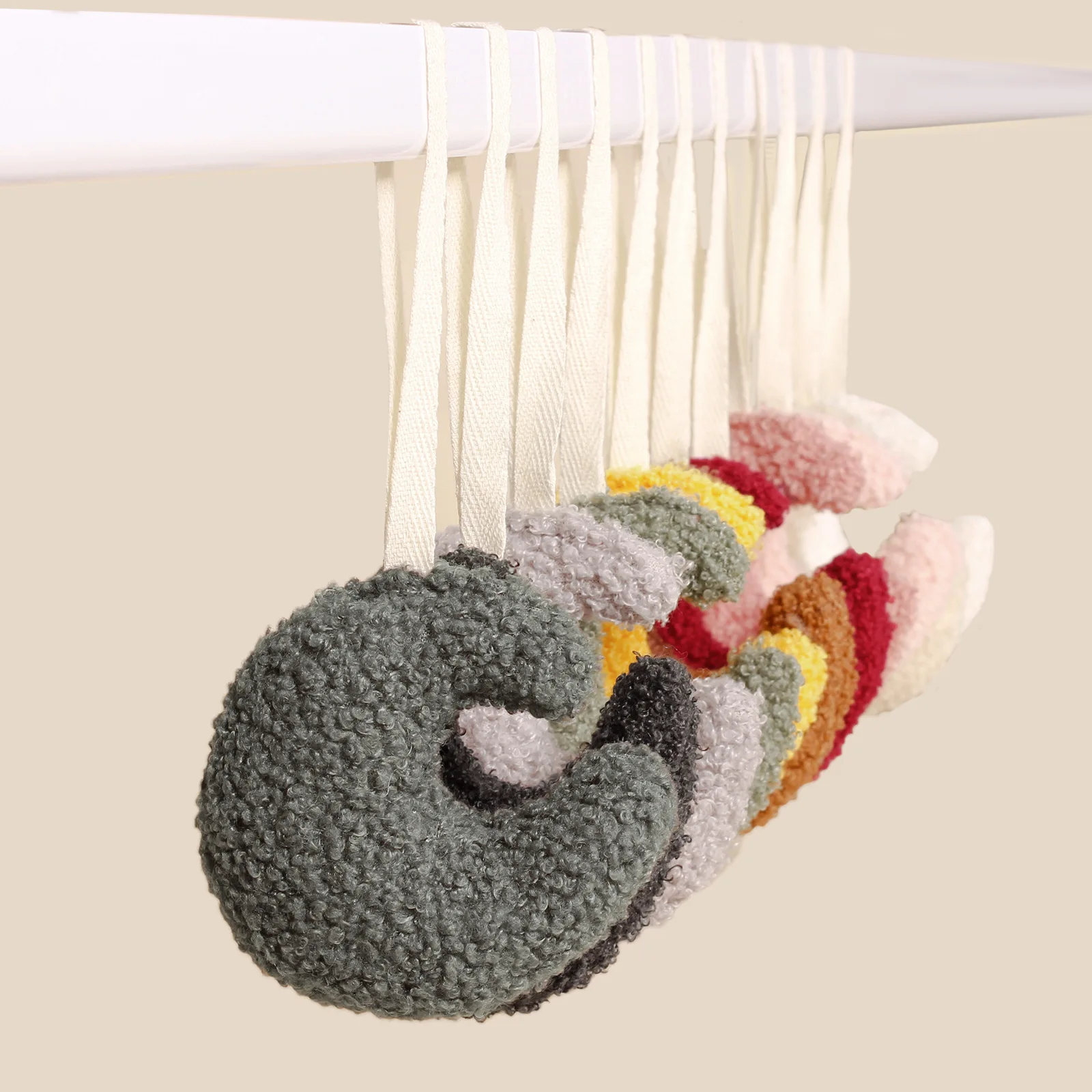 Hot Sell Cute Plush Teddy Bear Moon Pacifier Chain Teddy Plush Baby Pacifier Comfort Pendant Baby Pacifier Clip Hanging Rope