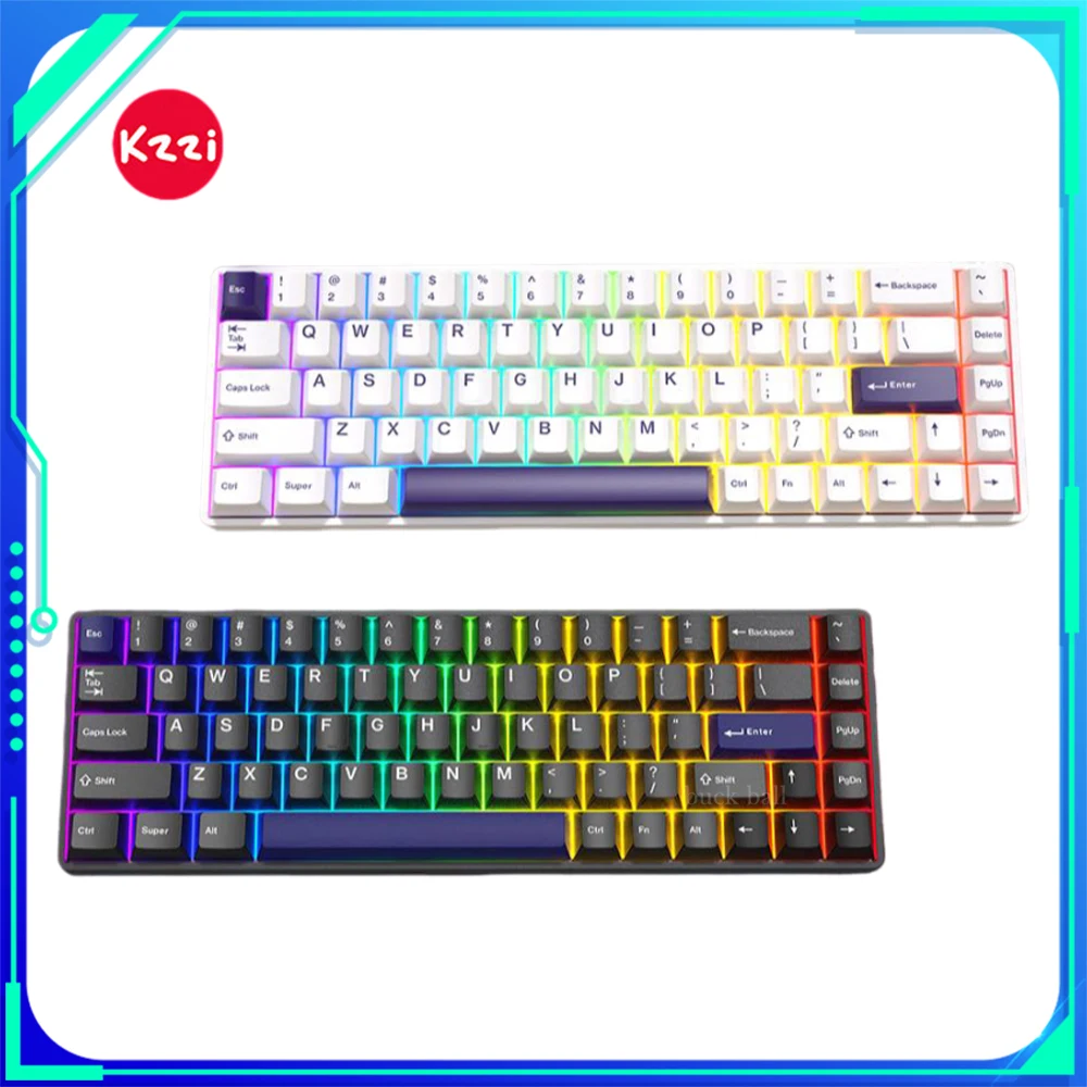 Kzzi G68SE Magnetic Switch Mechanical Keyboard RGB Tri Mode Wireless Gaming Keyboard Esports Custom Gasket Pc Gamer Accessories