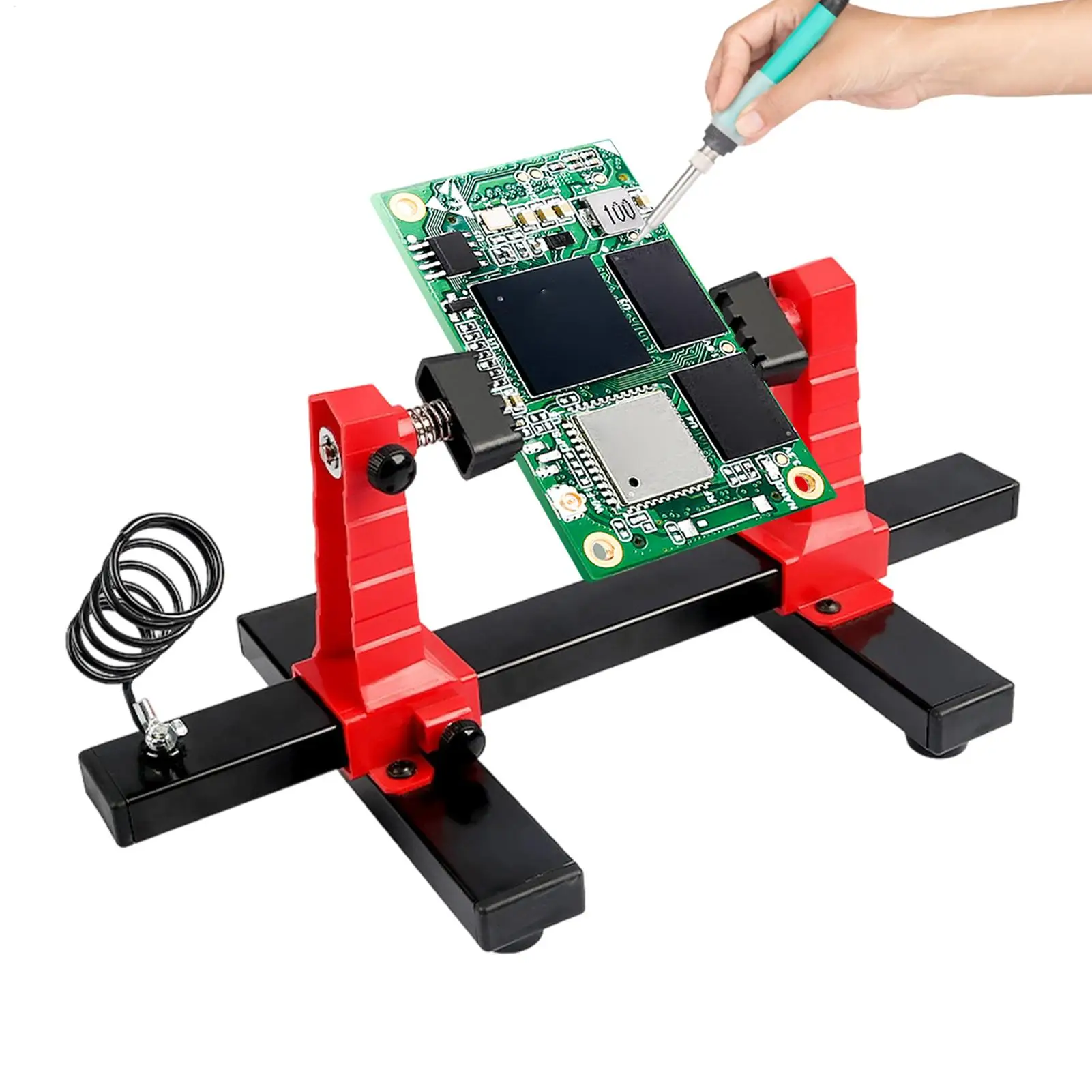 Pcb Holder Adjustable Mobile Phone Repair Stand Pcb Board Holder Fixture for Phone for Ic Grooves Repairing Men Women Home Wire