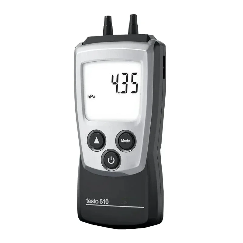 Testo 510 Digital Differential Pressure Manometer 0-100 hPa Temperature Compensation Auto  Off Digital Pressure Gauge