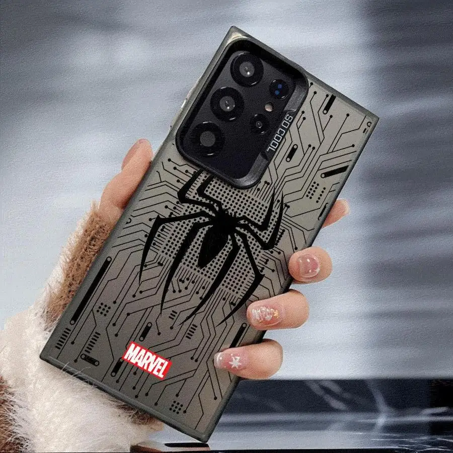 Marvel Hero Logo Phone Case for GalaxyNote20 20Ultra S21 S23 S22 S20 S24 Plus S20 S23 S22 S21 S24 S23 Ultra S20 S23 S21 FE