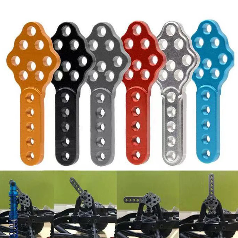 Adjustable Height Angle Aluminum Shock Absorber Mount Stand for 1/10 Scale Axial SCX10 D90 D110 RC Crawlers Upgrade Part