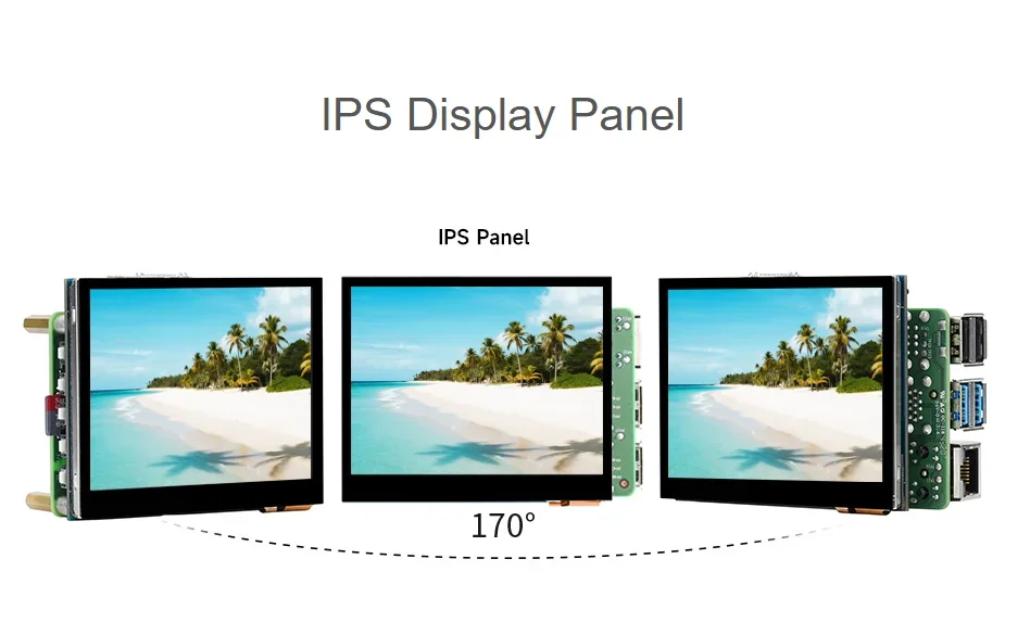 3.5inch DSI Capacitive Touch Display, 5-Point Touch, 640 * 480 Pixels, IPS Display Panel, Supports Raspberry Pi Series Boards