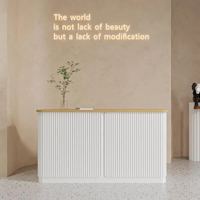 

Простые современные стойки регистрации Магазин одежды Светлые роскошные стойки регистрации Ретро офисная мебель Sportello Di Ricevimento YS40CC