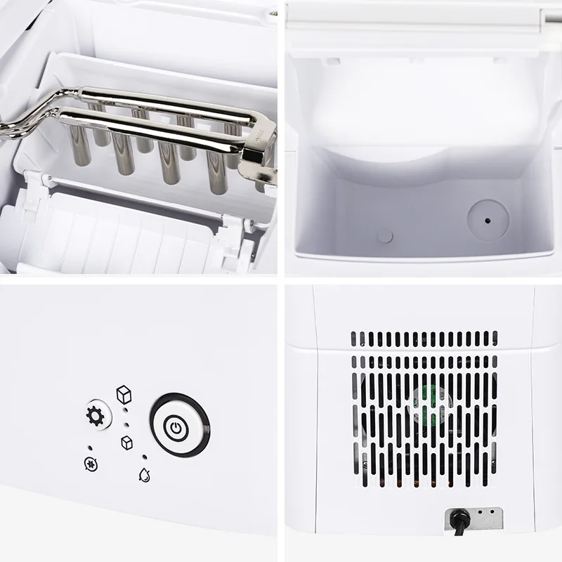 Ice maker white bar portable mini manual small commercial household ice maker