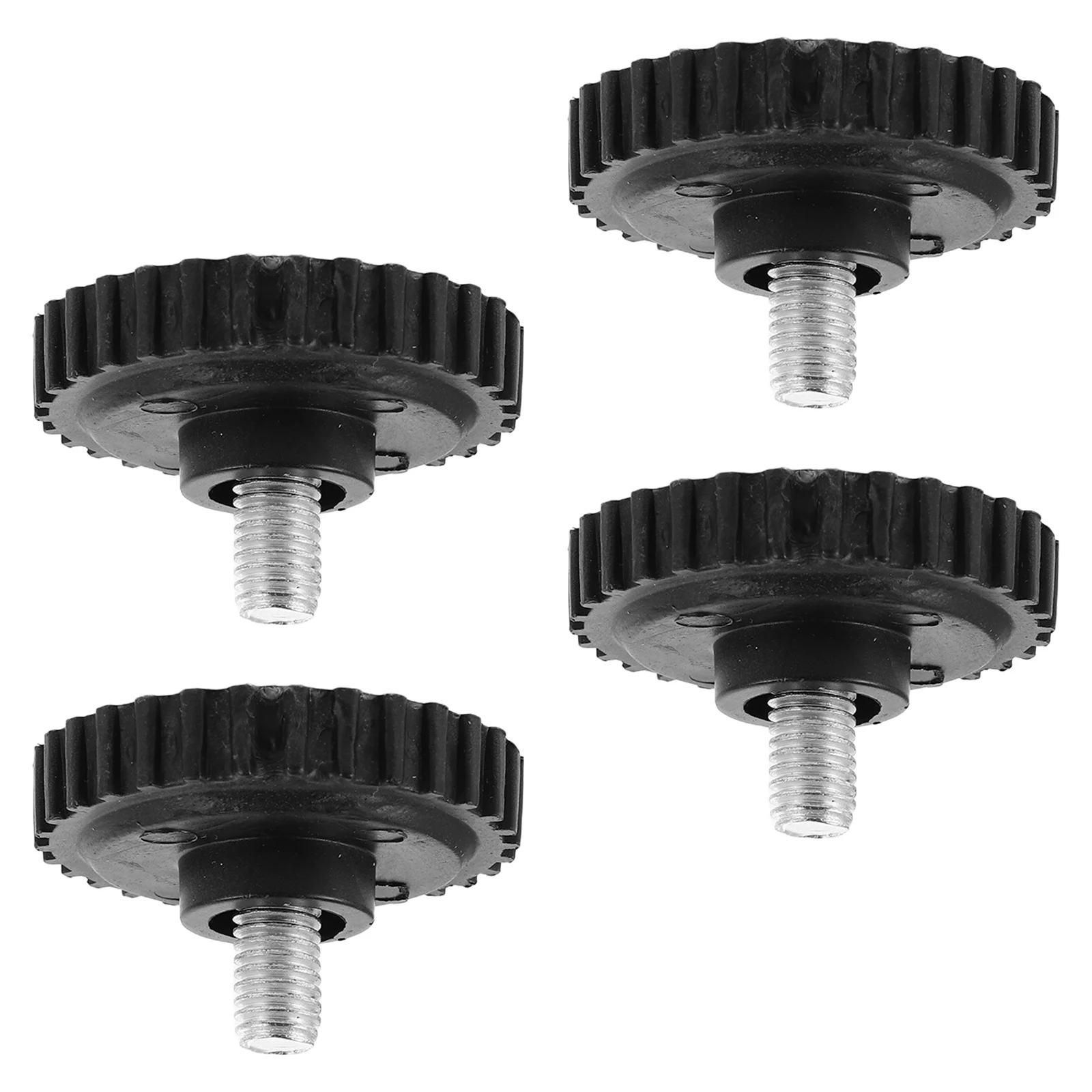 

4pcs Electronic Scale Feet M8 Threaded Screw-On Rubber Leveling Pads For Table Chair Stool Cabinet Legs Furniture