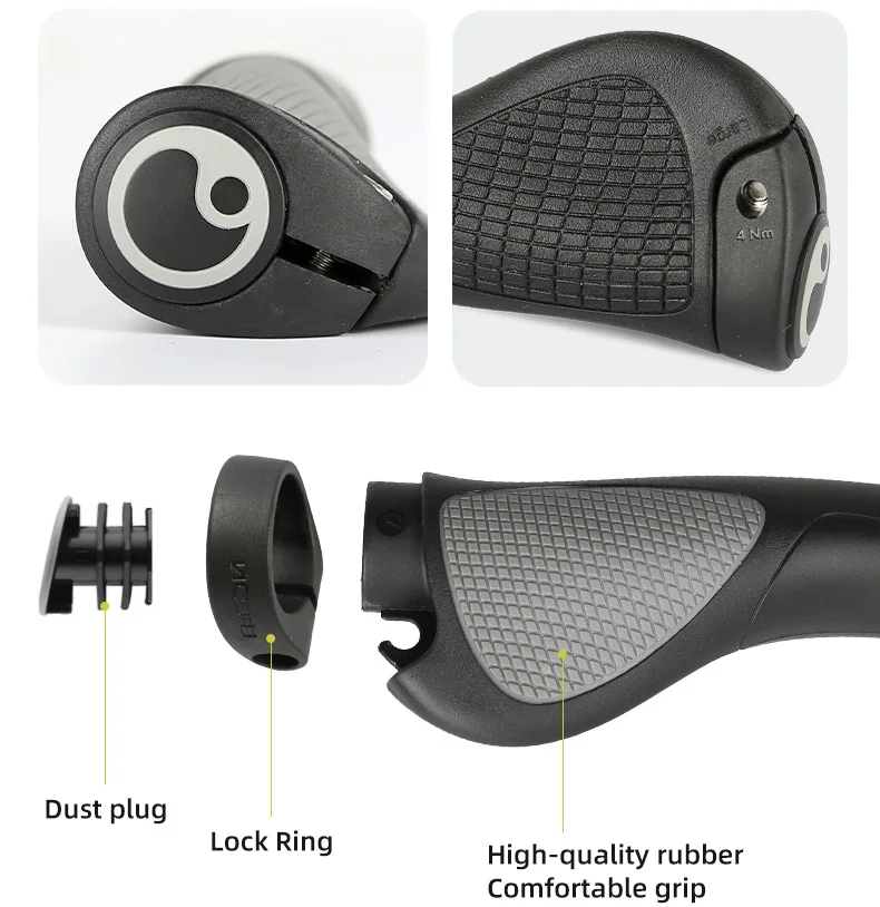 ERGON MTB-Griffe GP1 GP3 GP5 Ergonomie Gummi stoßfest rutschfestes Schloss Fahrradgriffe Mountainbike-Griffe Fahrradlenker – Detail 12