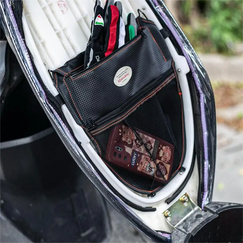 Auto-Sitz-Organizer mit Reißverschlusstaschen, Große Kapazität, Ideal für Tägliche Fahrten und Roadtrips – Detail 7