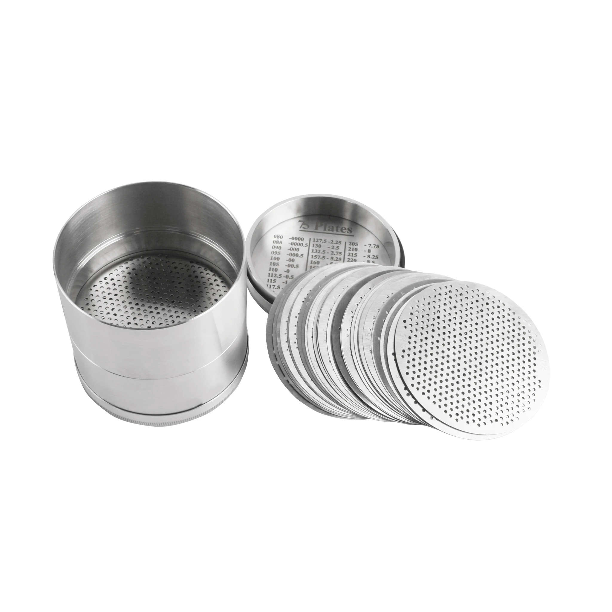 Large Plate Diamond Sieves Set-75 Precision Stainless Steel Sieves For Gemstone Grading
