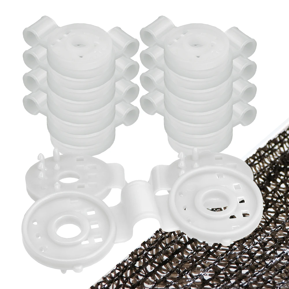 10-100PCS Plant Shade Cloth Round Clips Sunshade Net Fixing Clip Greenhouse for Anti Bird Netting Gardening Hook Accessories