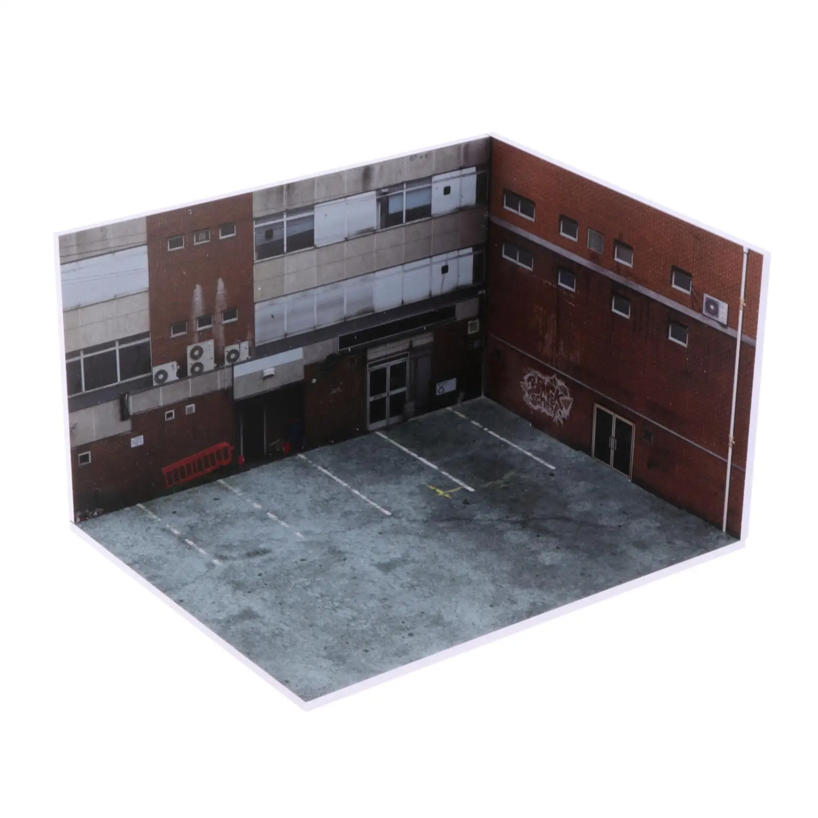 1:64 Scale Parking Lot Diecast Car Display Scenery Decor Tiny Figure Birthday