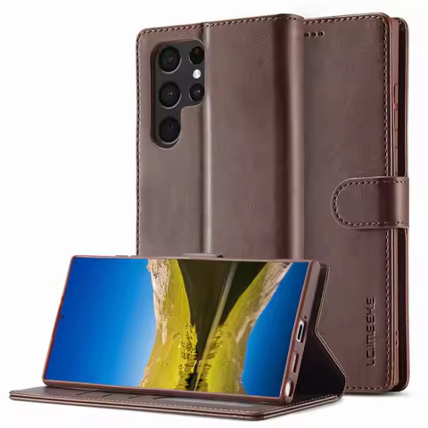 For Samsung S25 S24 S23 S22 S21 S20 S10 S8 S9 Ultra Plus Case Cover For Samsung Galaxy Phone Case Flip Wallet Book Leather Coque