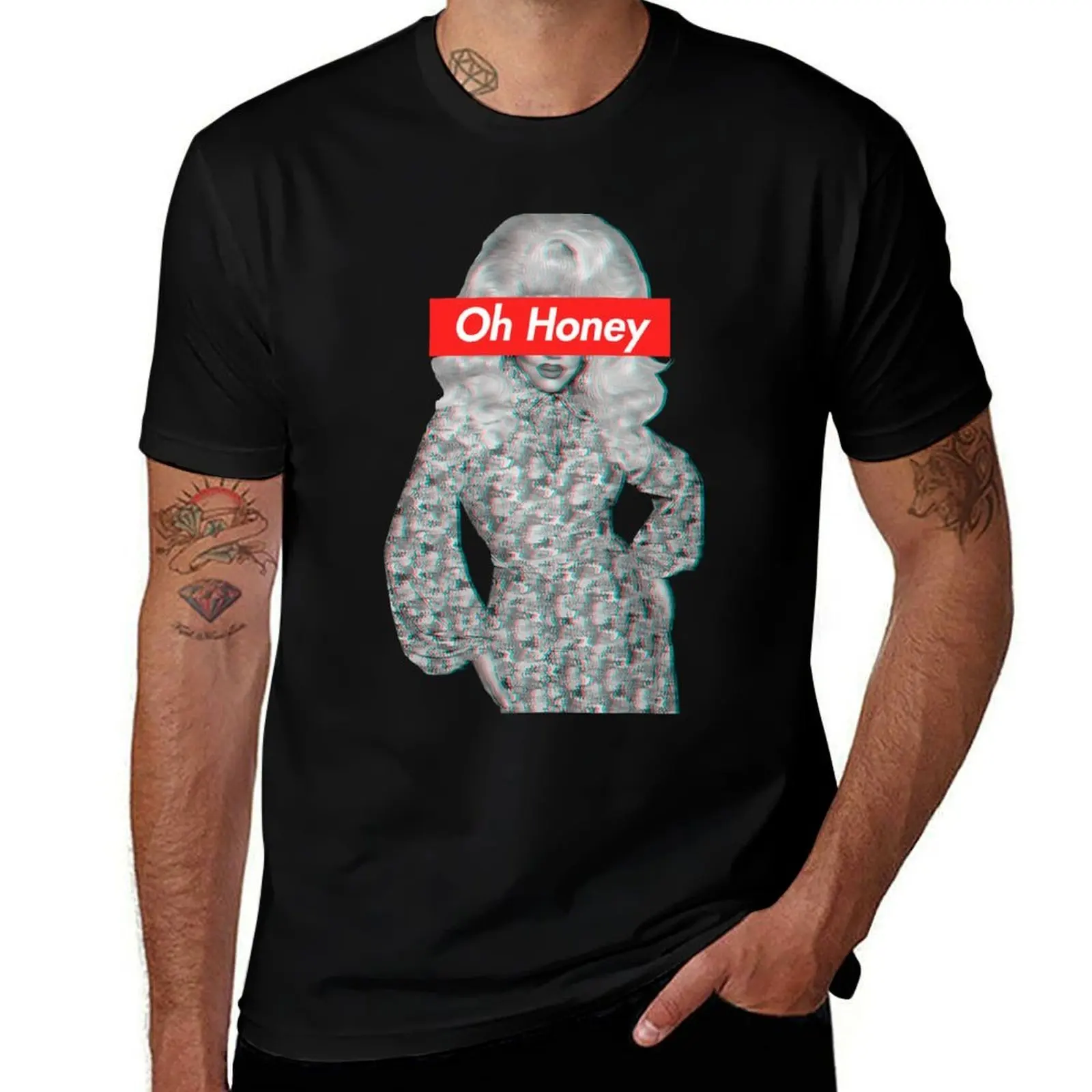 Oh Honey! - The Original Tracy Martel print! T-Shirt Stretch Fabric Comfort T-Shirt