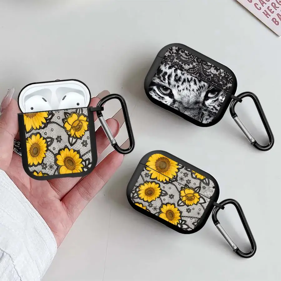Delicate Lace Flower Case For Airpods Pro 3 1 Pro2 2 Pro3 4 Earphone Cases Cover