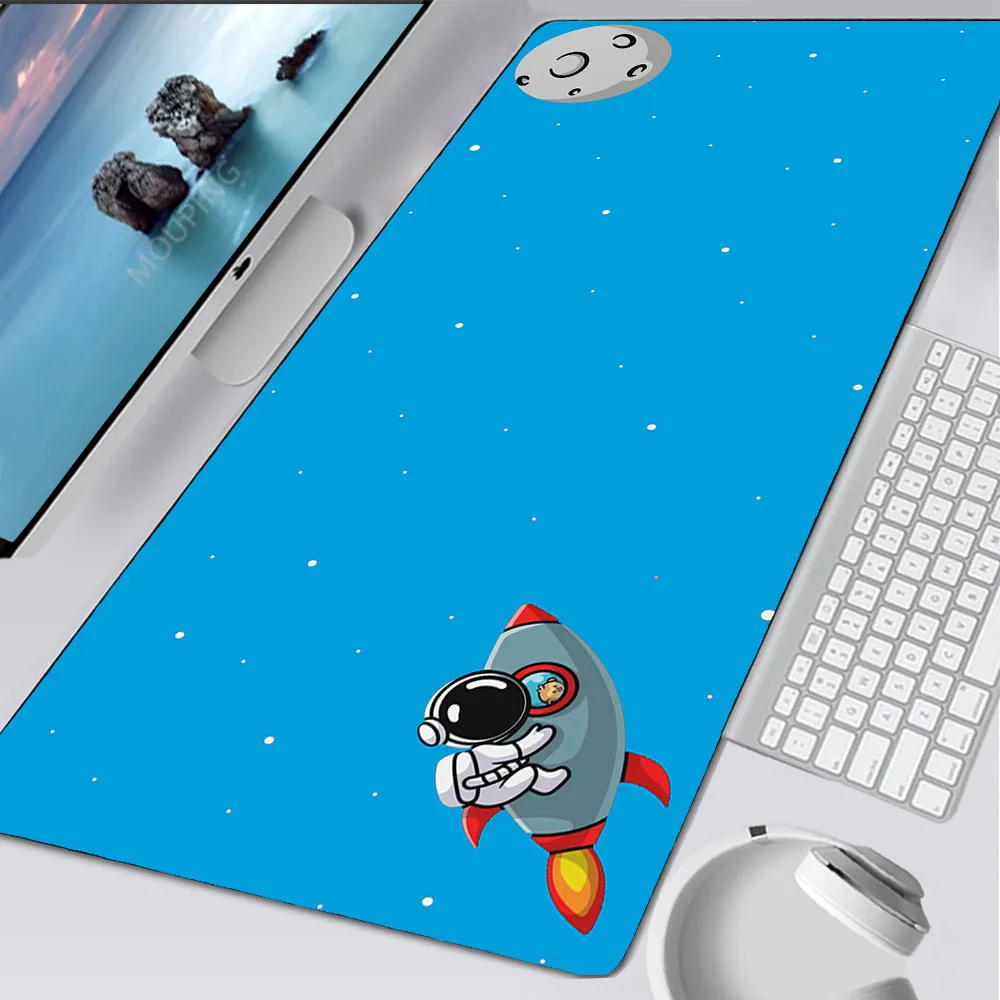 Grande mouse pad lua deskmat preto xl teclado de jogos tapete anime mouse tapetes do computador 800x400 deskpad mousepad tapetes de borracha