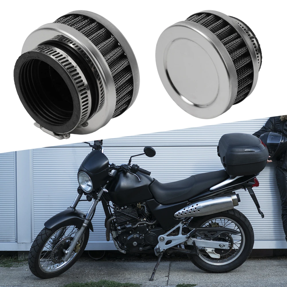 Easy To Install High Quality Practical To Use Air Filter Cleaner Parts & Accessories Round Tapered Rubber Silver