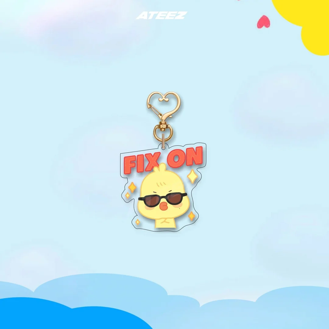 Kpop Aniteez Keychain ATEEZ Album Cartoon Keyring San Mingi Hongjoong Seonghwa Yunho Yeosang Bag Charms Fans Collection Gifts