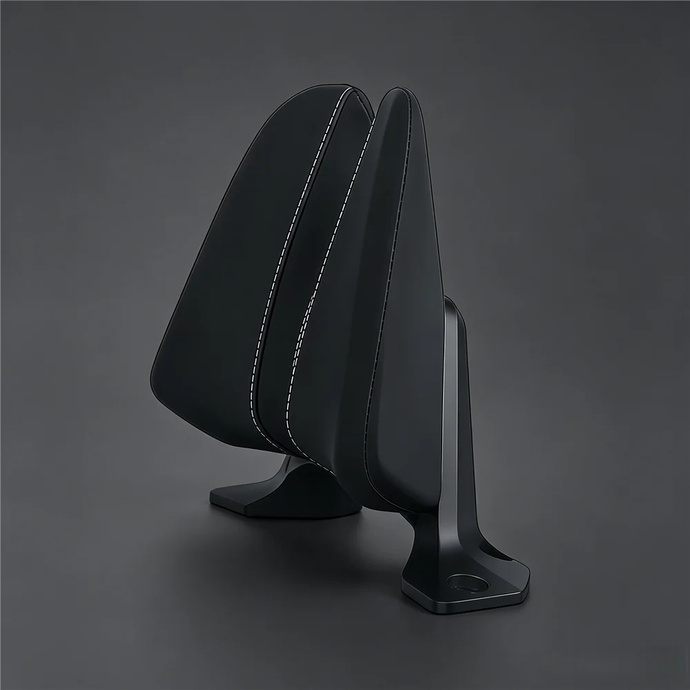 Motorcycle Rear Passenger Seat Backrest and Lumbar Support Pad, Compatible with ZONTES 368G Non-Destructive Installation
