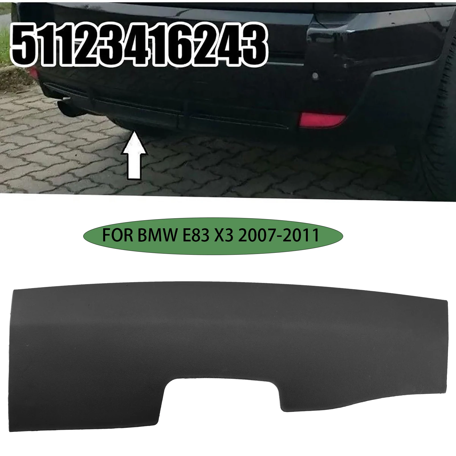 

51123416243 Задний бампер автомобиля, крышка стопорного отверстия, детали для BMW E83 X3 2007-2011, задняя тяговая крышка, сменные аксессуары