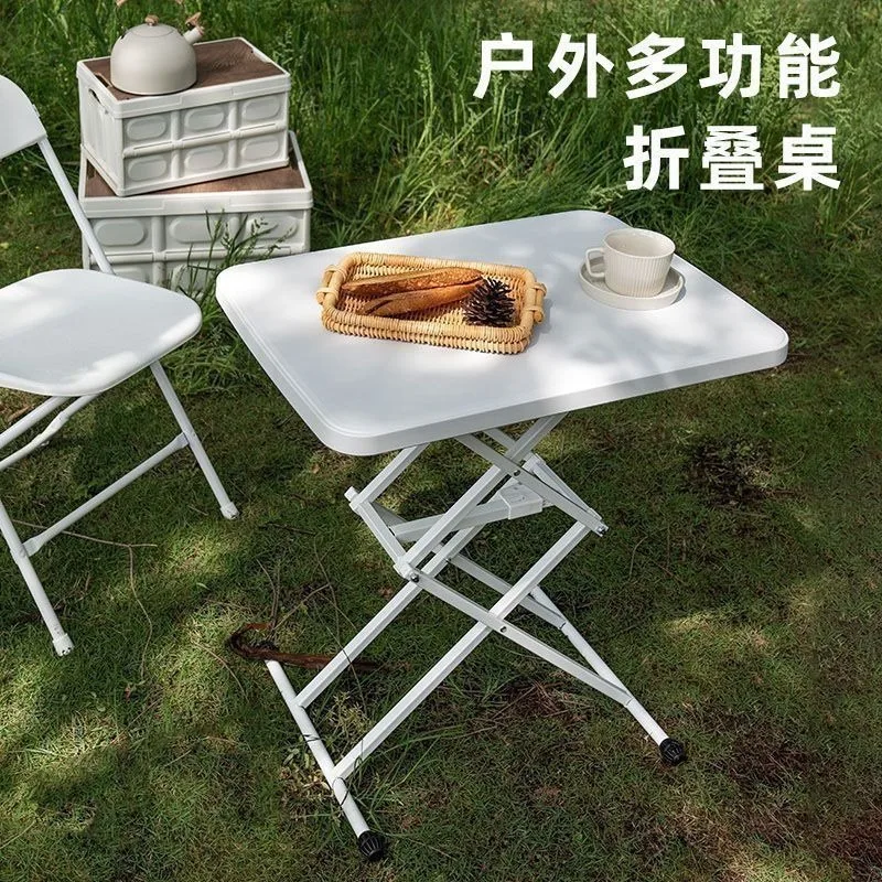 

Folding Computer Table Study Desk Adjustable Outdoor Folding Easy To Store and Carry Picnic Folding Camping Table Furniture