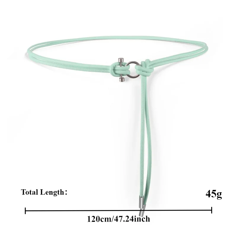Korean-Style Premium-Feel Dress  Sweater Accessory Slim Belt Versatile Round Women's Belts Fashionable Leather Waist Cord