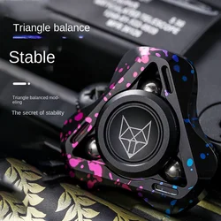 High-quality Metal Fidget Spinner with Three Leaves Creative Toy for ADHD Anxiety Relief