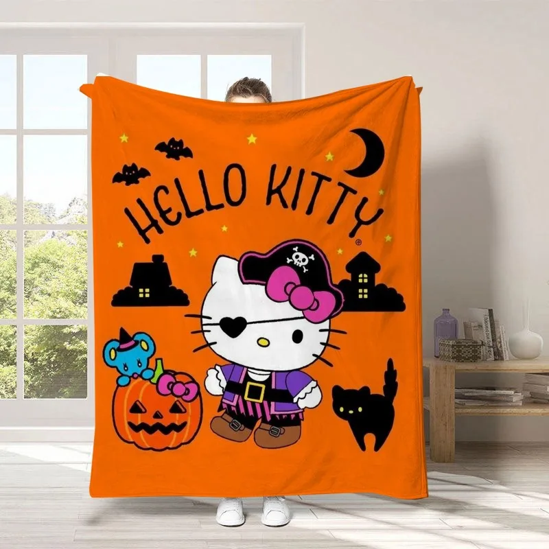 Sanrio Hello Kitty Blanket Anime Girl Gift Cartoon Soft Warm Sofa Cover Kawaii Home Decoration Birthday Festival Gift Wholesale