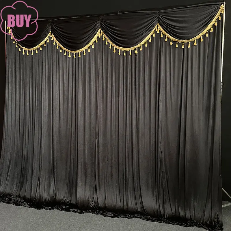 Modern Curtains Background Black And White Curtain Decoration Soft Layout Customization For Living Dining Room Bedroom 창문커텐