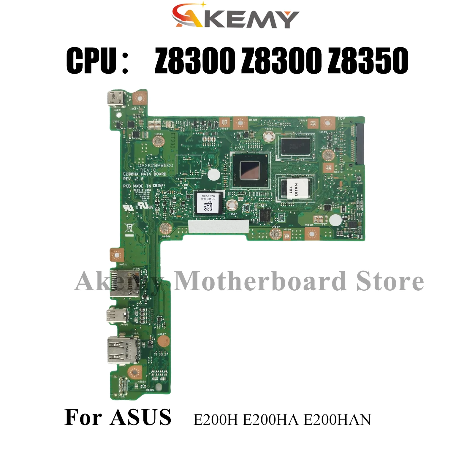 

E200HA Материнская плата для ноутбука ASUS EeeBook E200H E200HA E200HAN Материнская плата для ноутбука с Z8300 100% тестирование ОК быстрая доставка stk