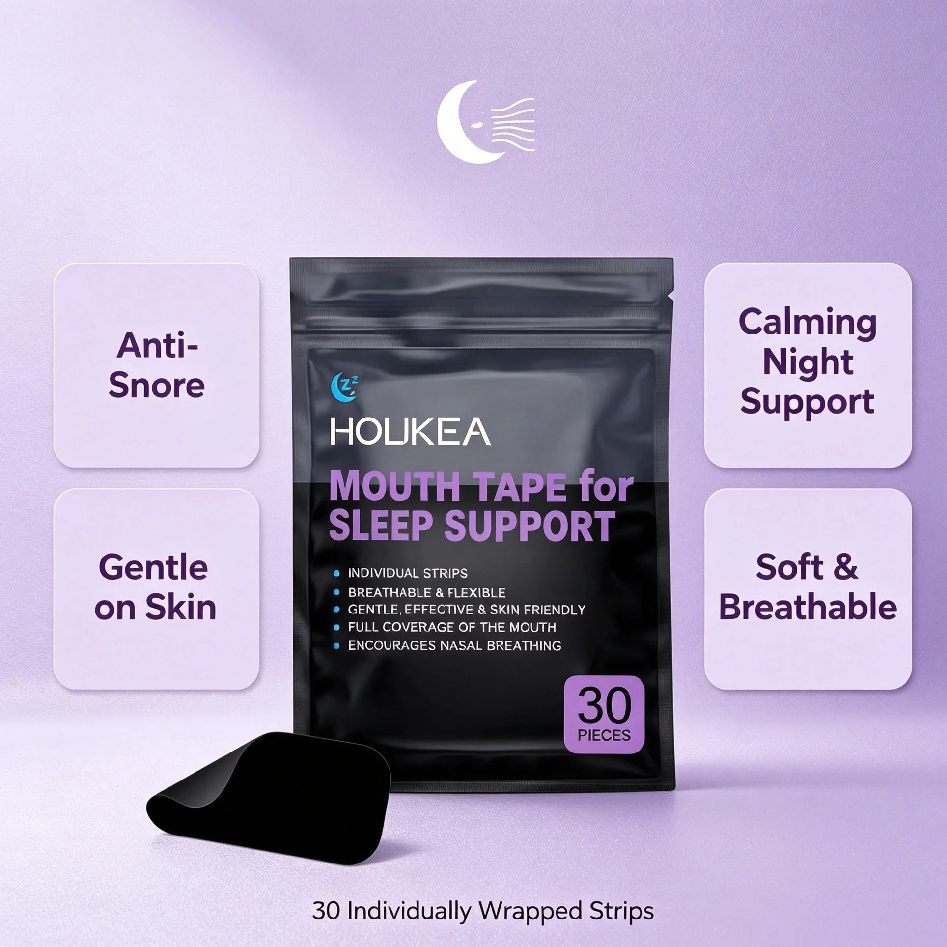Sleep Aid Patches Anti Snoring Mouth Strips Reduce Snoring Anxiety Relief Improve Sleep Quality Night Sleeping Care Stickers