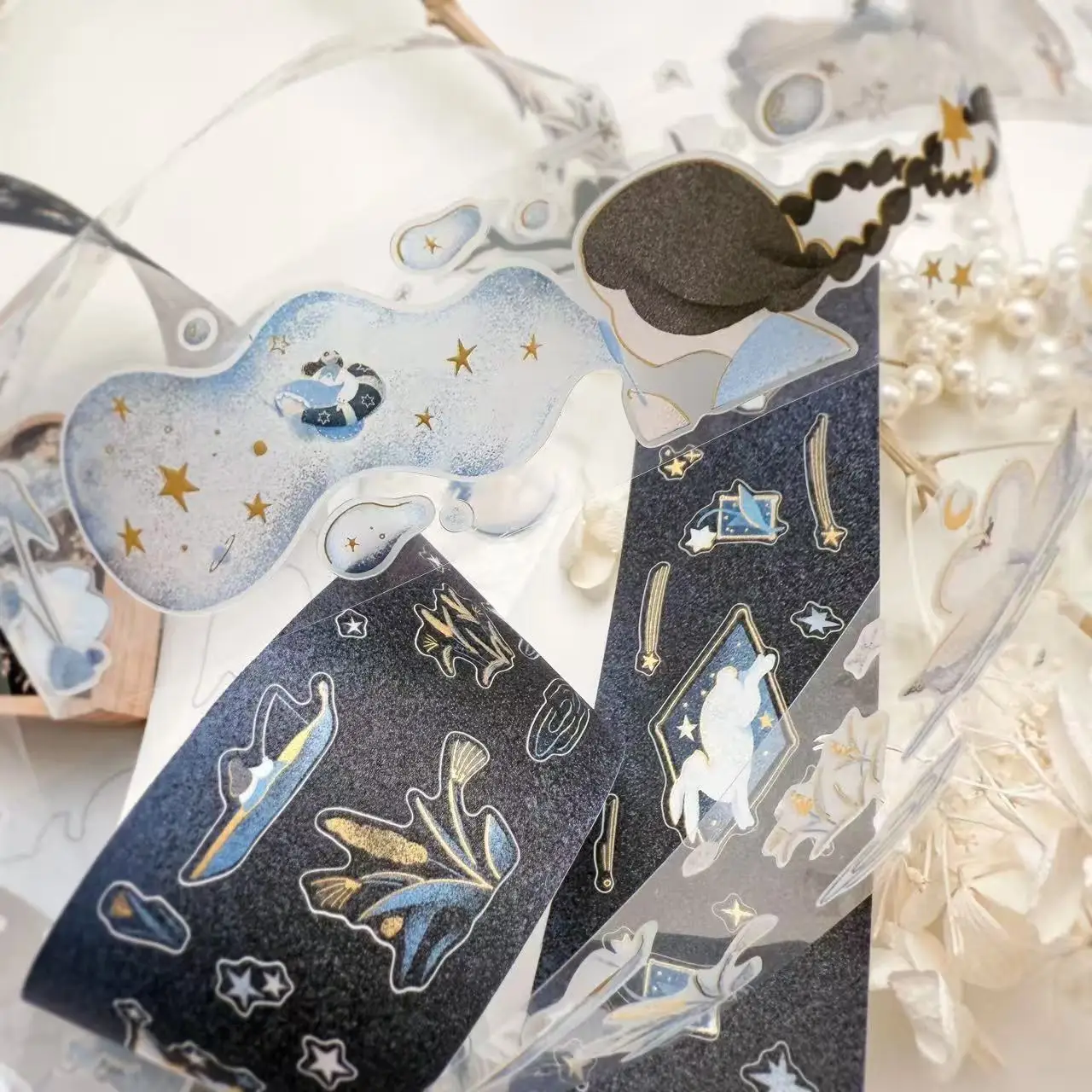 

Сторона журнала, винтажная лента «Звездная ночь», васи, ПЭТ-лента для изготовления карт, план, сделай сам, скрапбукинг, декоративная наклейка