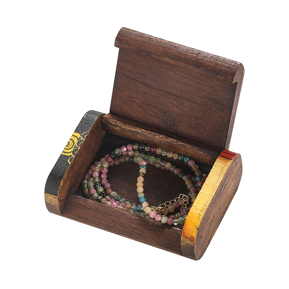 Thai Style Handmade Painted Buddha Head Toothpick Organizer Necklace Earrings Bracelet Jewelry Storage Box Home Decorations