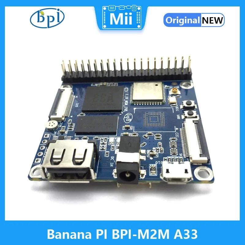 Gels PI BPI-M2M Allwinner A33 façades Core 512MB DDR3 No eMMC Support CSI DSI WIFI BT 4.0 Run Android 6.0 et Linux UbunaryTina