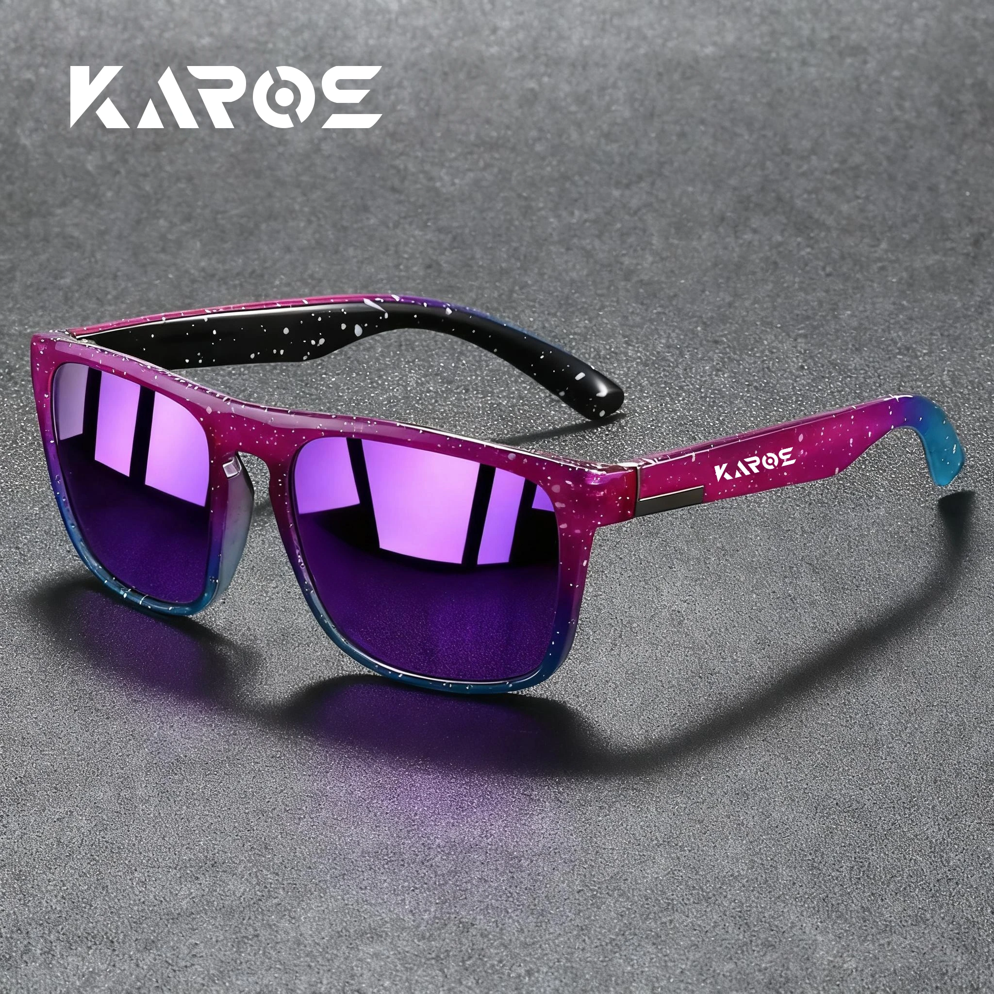 KAROS Retro Style Polarized Sunglasses with UV400 Filter Durable Build for Men Women Perfect for Driving and Long Road Trips