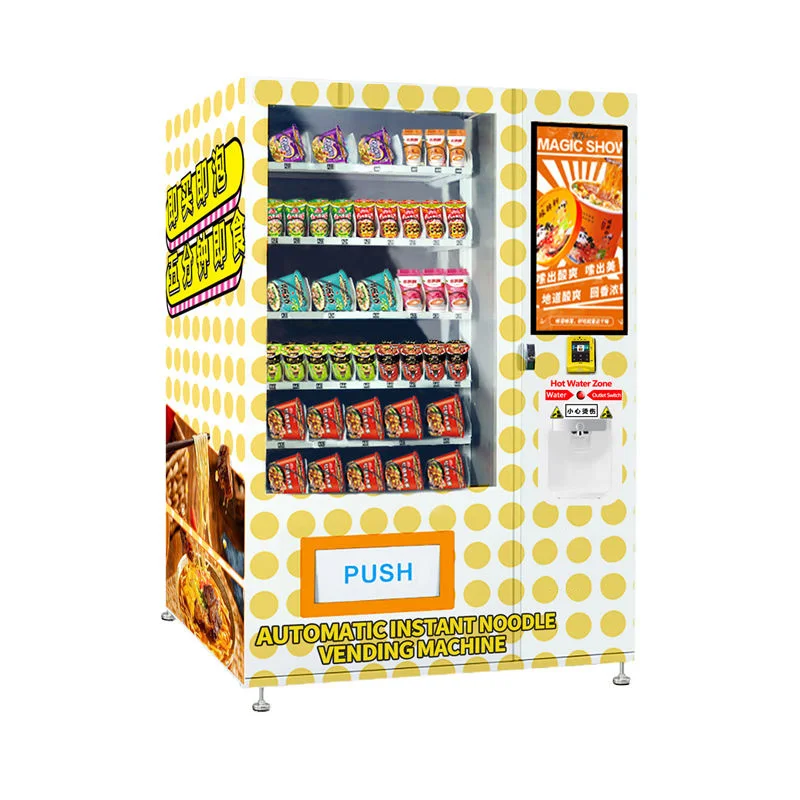 

Self Service Machine with Hot Water Token Payment System and SDK Function for Sale Instant Noodle Vending Machine Customized