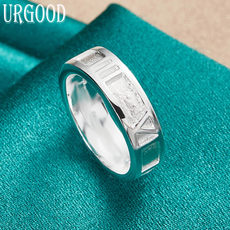 925 Sterling Silver Roman Numerals Ring For Women Man Party Engagement Wedding Romantic Fashion Jewelry Gift