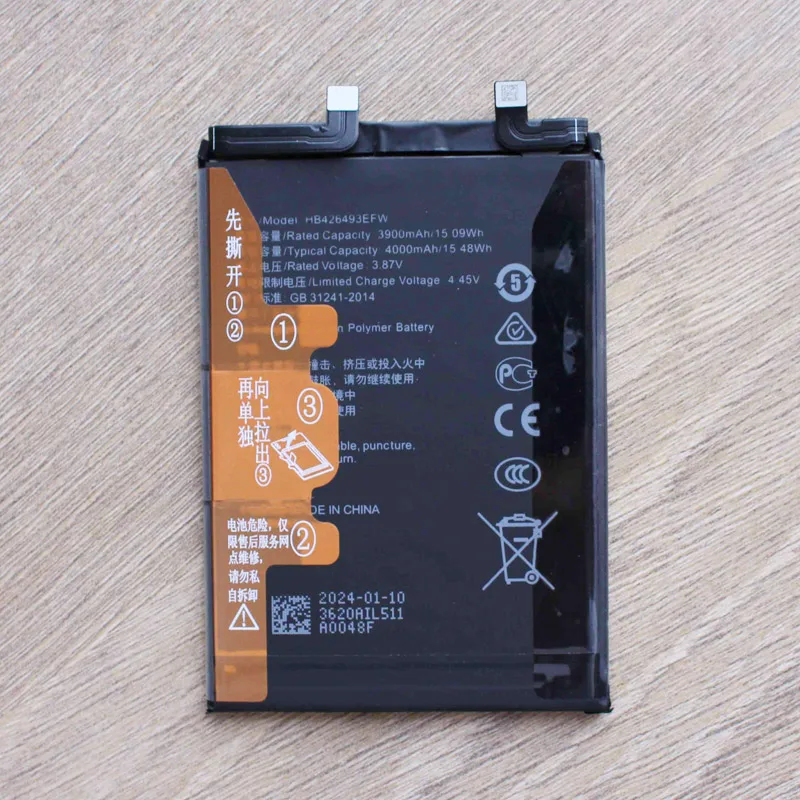 ,. For   Hi Nova10 5G original mobile phone battery ALH-BD00 new,. No need to decrypt/install directly